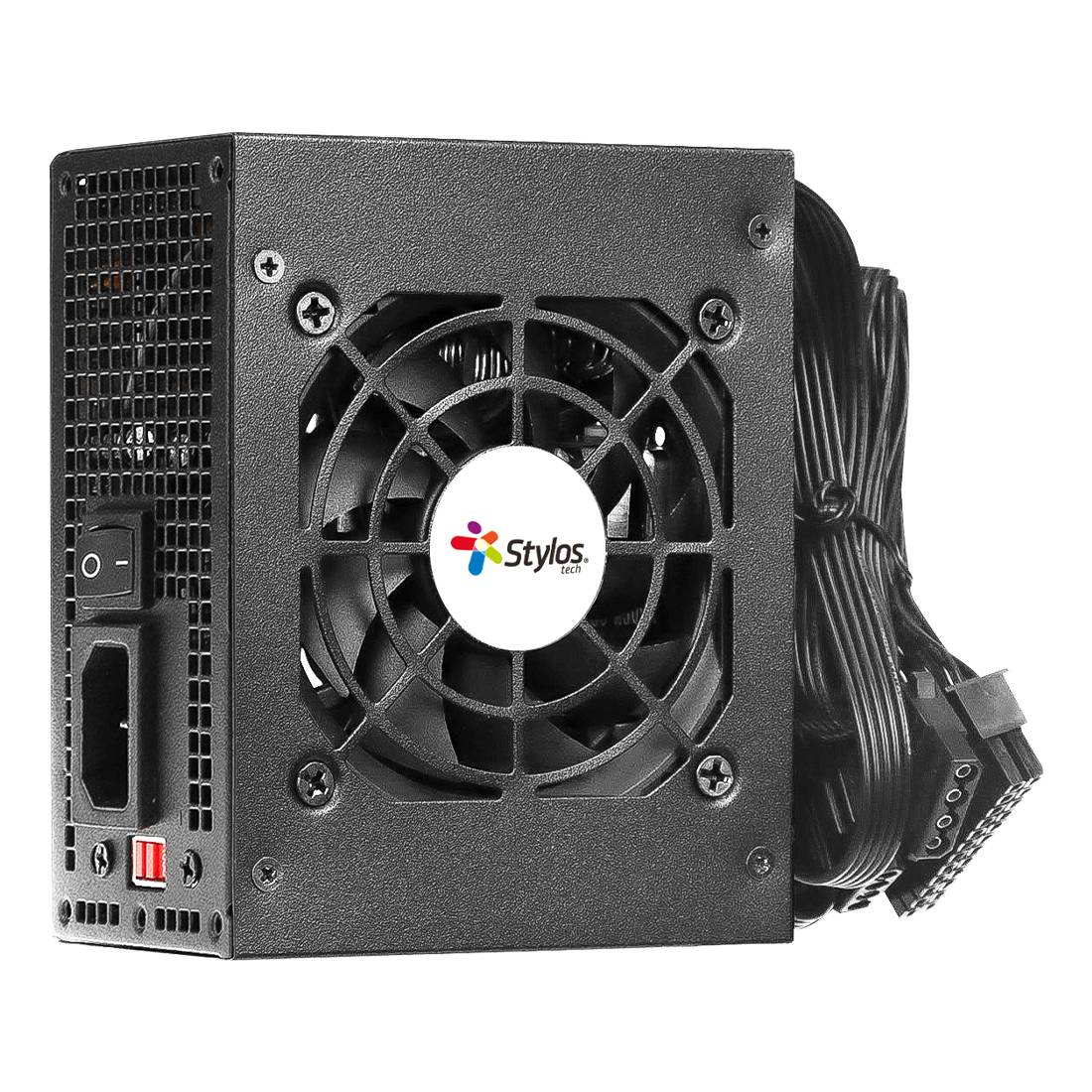 Fuente de Poder Stylos SFX 500W Negro STFPSFX1B - Fuente de Poder Stylos SFX 500W Negro STFPSFX1B -
